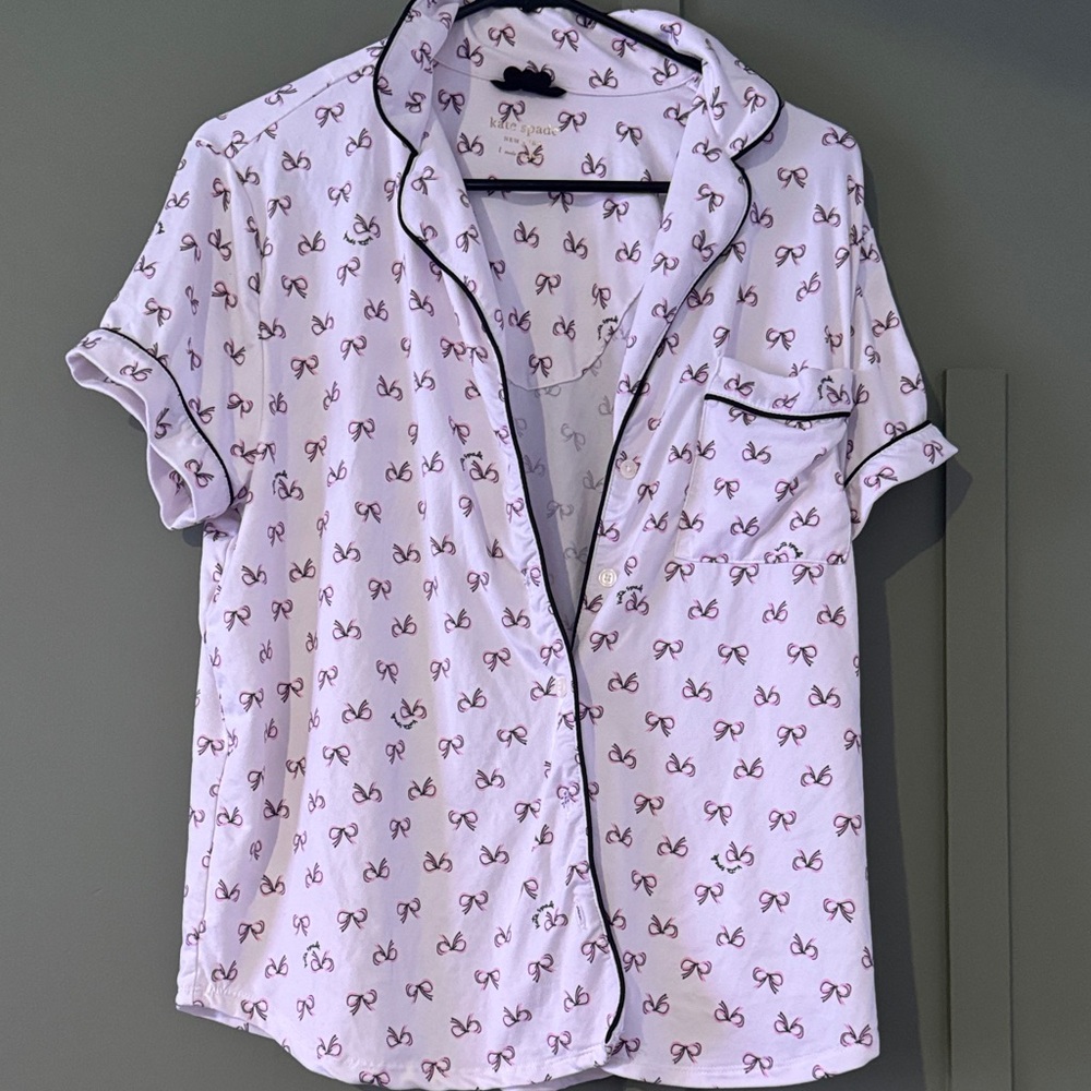 Kate Spade Women’s PJ Shirt with Pink Bow Pattern